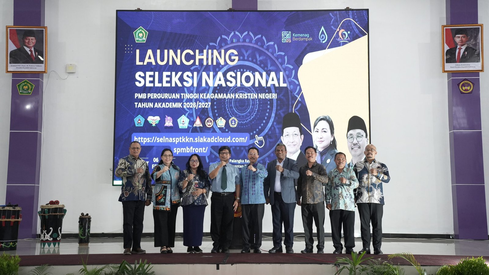 Launching Seleksi Nasional PMB PTKKN 2026 di Palangka Raya Resmi Dibuka
